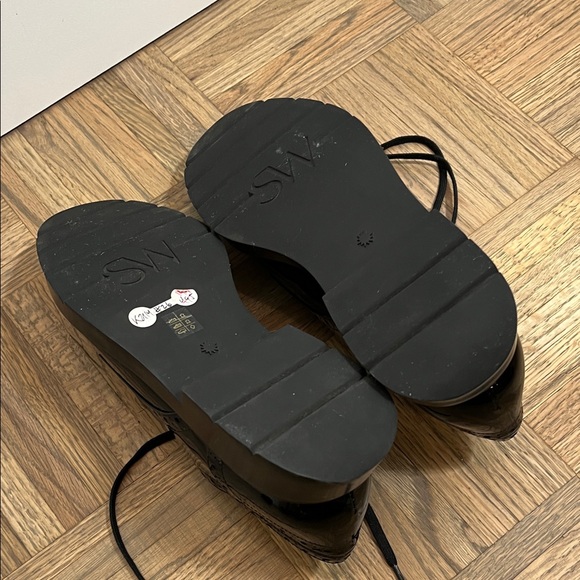 STUART WEITZMAN Womens Darra Patent Leather Brogue Oxfords Black size 9.5 B - Picture 5 of 16